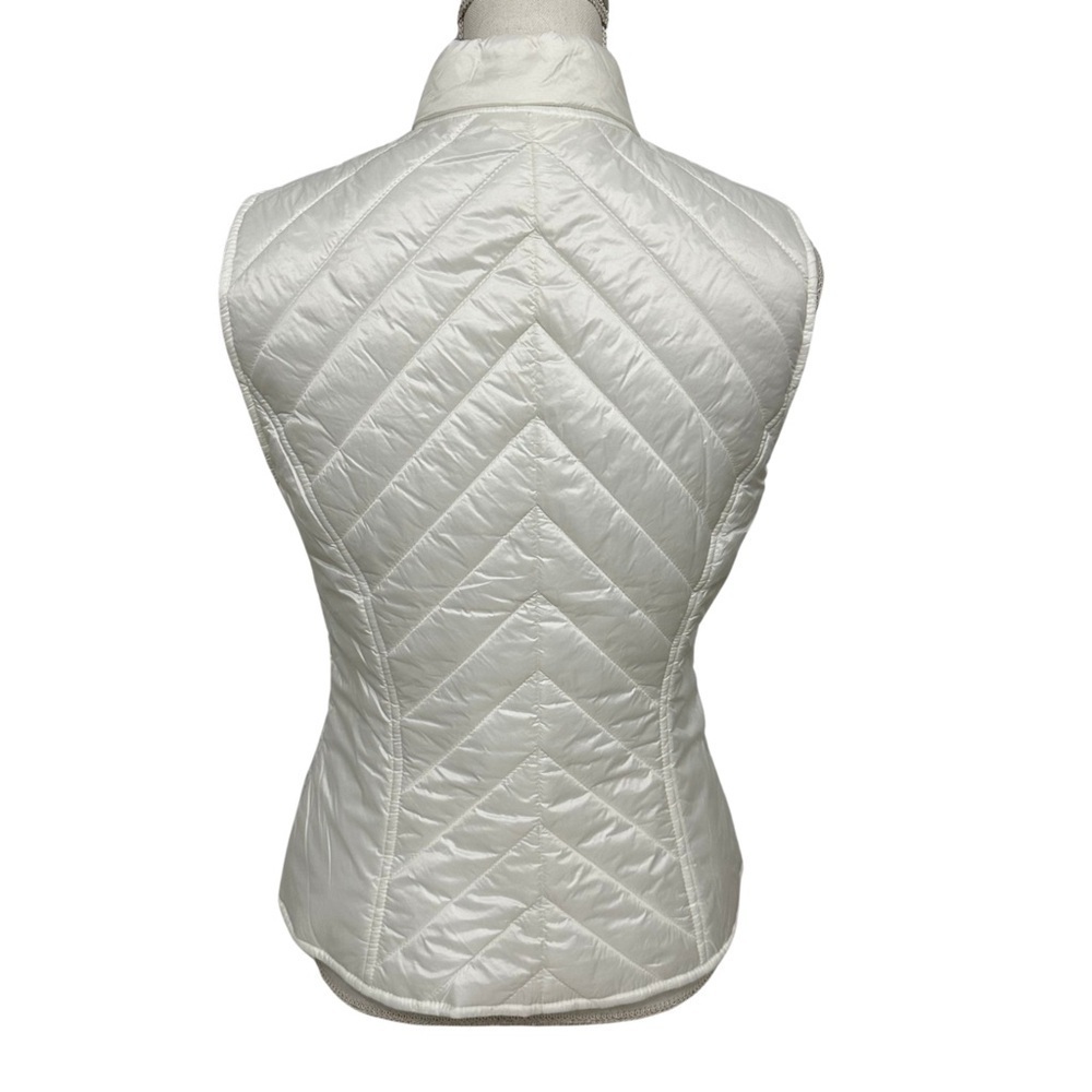 White House Black Market Quilted Zip Up Vest Sleeveless Side Pocket NWT - Picture 7 of 7